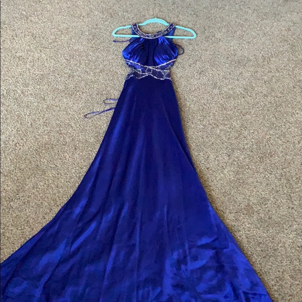 Royal blue prom dress